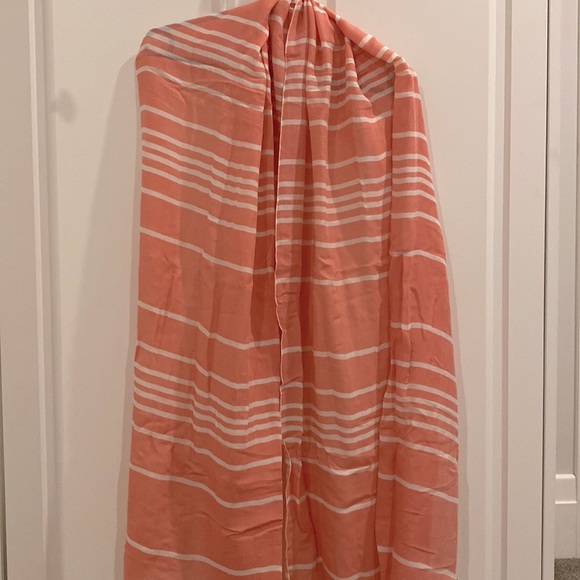 Coach long scarf in peachy pink - Picture 3 of 4